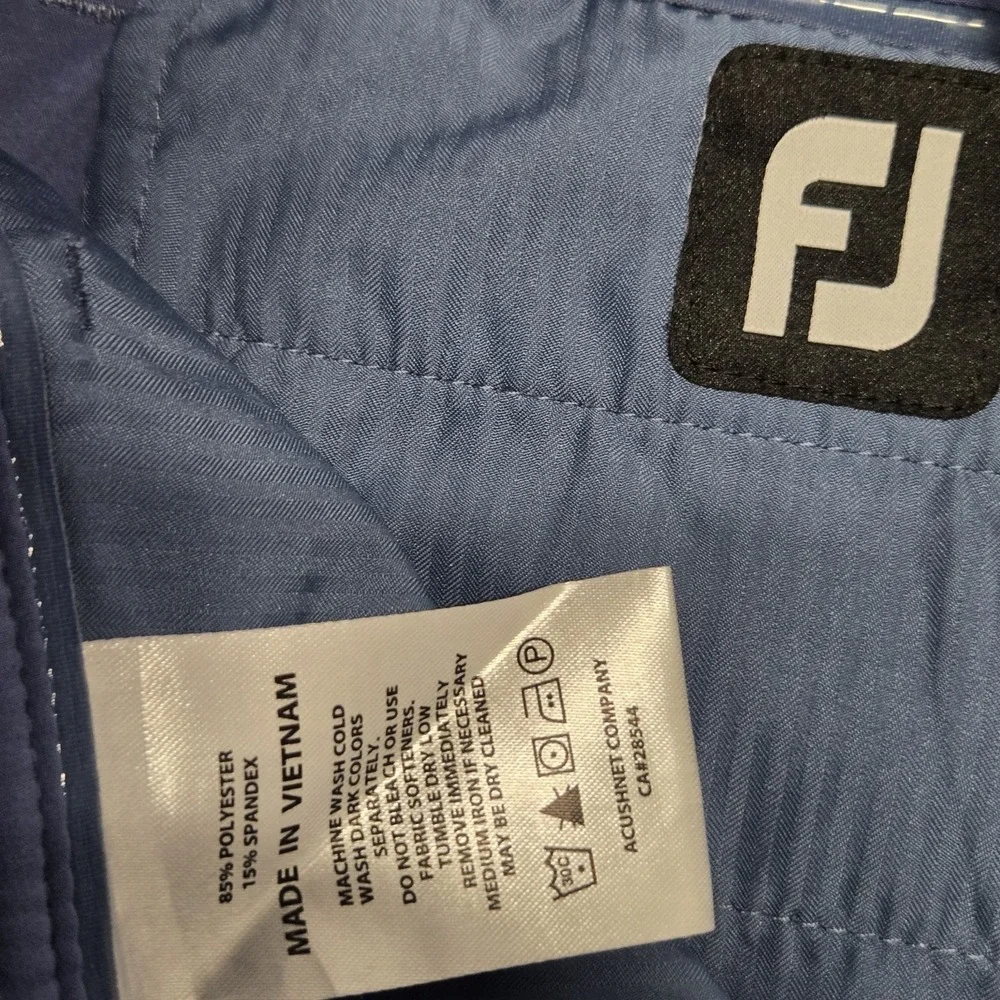 2 FJ Footjoy Golf‎ Shorts Mens 40 Blue Pink Performance Golf Active Athletic